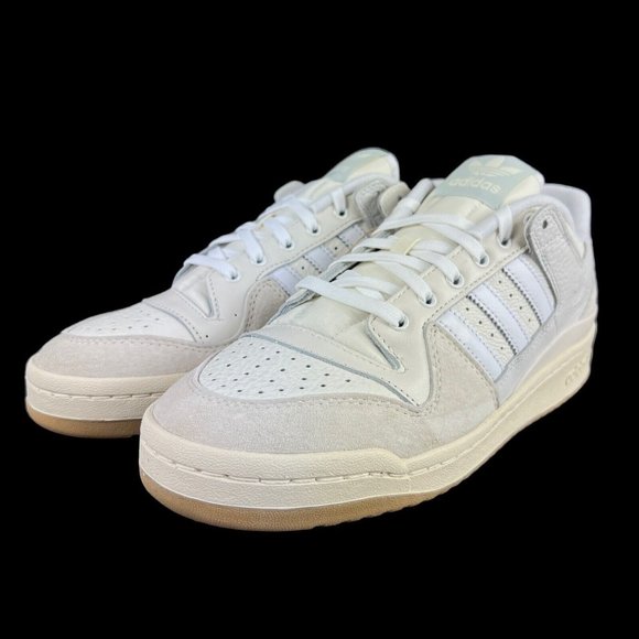 Adidas Forum 84 Low Advantage Chalk White Beige Shoes FY7998 Men's Sizes 8 ~ 13 - Picture 6 of 9